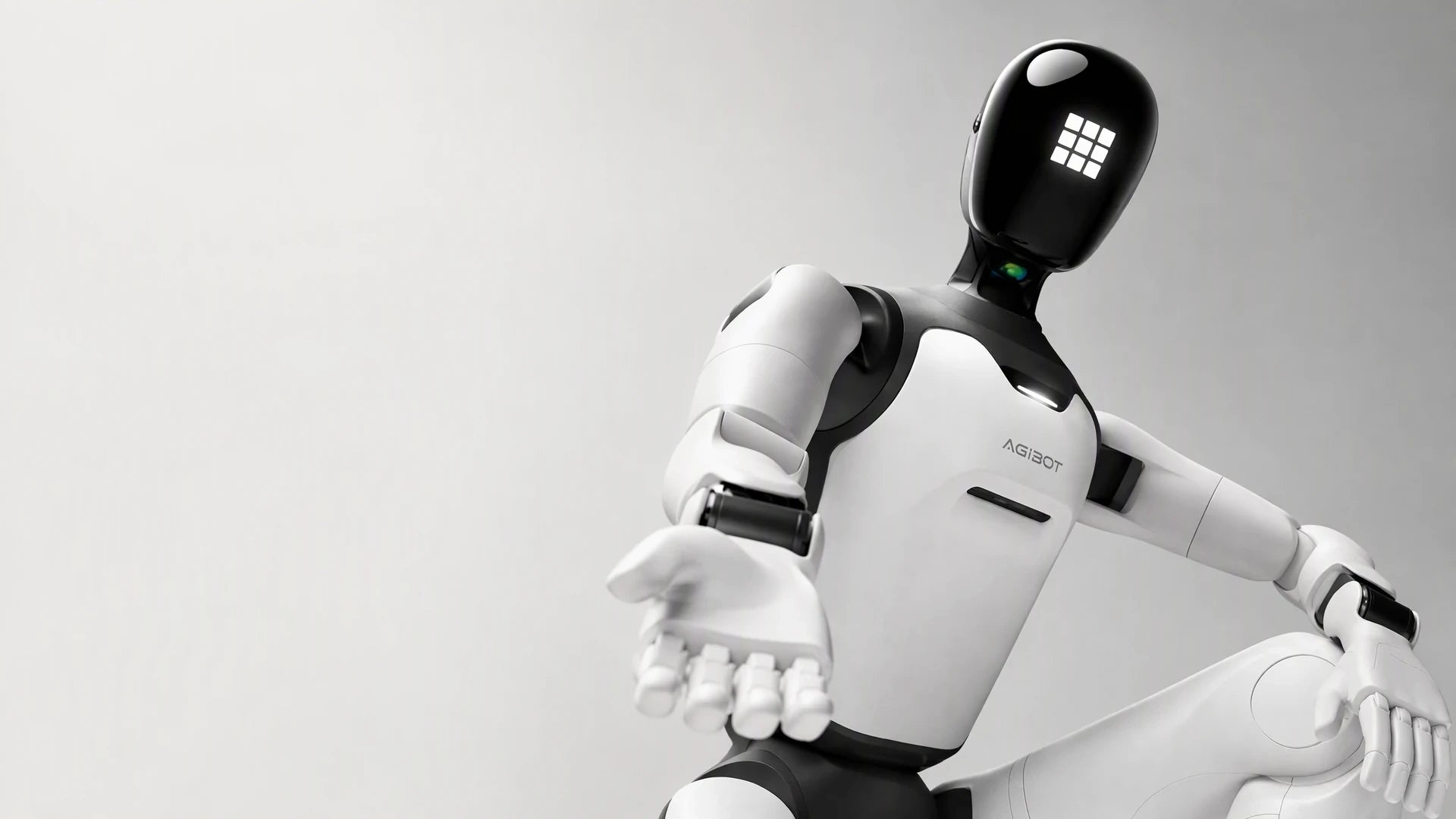 AGIBOT A3 Ultra in a studio product composition